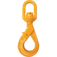 ITM G80 Components, Eye Swivel Self Locking Hook With Ball Bearing, 16mm Chain Size