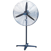 Trademaster Industrial Fan, 30", 3 Speed, Oscillating, Pedestal