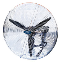 ITM Industrial Fan, 30", 3 Speed, Oscillating, Wall Mount
