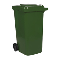 240L Dark Green Wheeled Bin with Hinged Lid