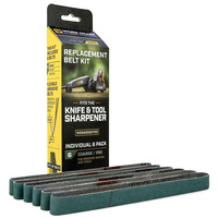 Worksharp Replacement Belt Pack, 6Pce 80 Grit, To Suit Wskts (Green)