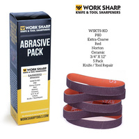 Worksharp Replacement Belt Pack, 5Pce P80 Ceramic, Shaping & Profiling, T/S Wskts-Ko