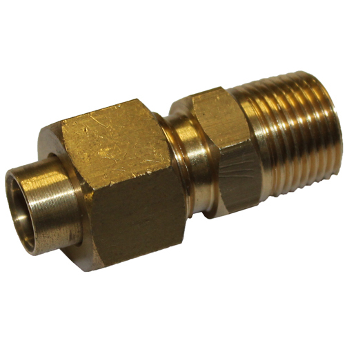 0146-0406 #46 1/4 Tube x 3/8 BSPT Solder-On Male Union