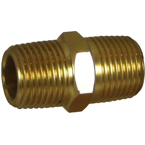0327-02N02 #27 1/8 BSPT X 1/8 NPT Hex Nipple