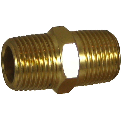0327-08N08 #27 1/2 BSPT X 1/2 NPT Hex Nipple