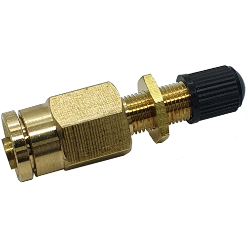 04-DBSV06 3/8'' Tube DOT Brass Shrader Bulkhead Inflation Valve
