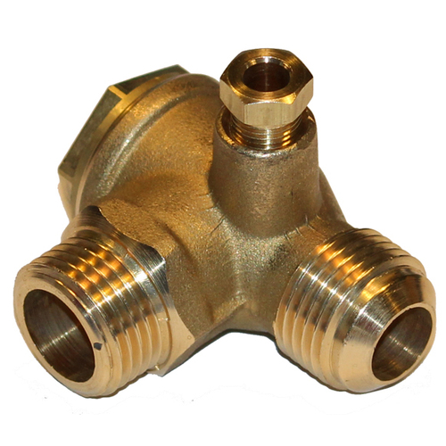 04-NRV90-08 1/2 Tube X 1/2 Male 90 Deg Non Return Valve