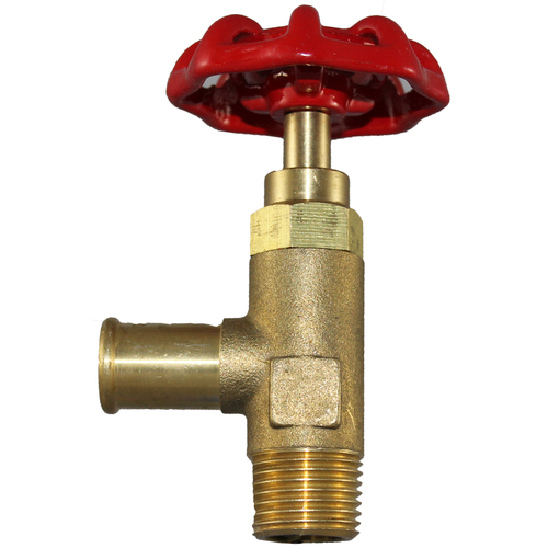 04-V404P-10-6 Truck Valve 5/8 Barb X 3/8 NPT Male. Right Angle