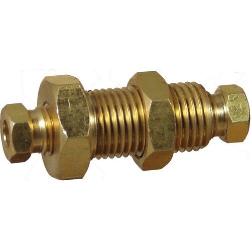 05-031-04 Z31 1/4 Tube Internal Compression Bulkhead Union (3103Z)