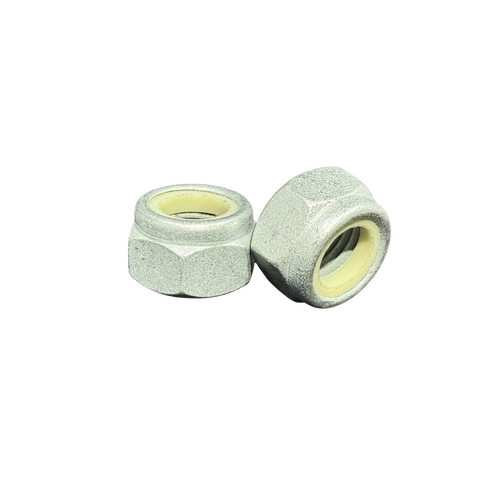 M20 Metric Coarse Nylon Insert Nyloc Nut DIN 985 Class 6 Galvanized