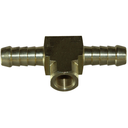 06-212F-0802 P12F 1/2 Barb x 1/8 NPT Female Branch Tee