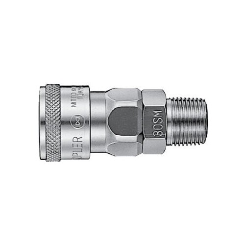 08-GSS40SM 1/2 Male Stainless Steel Nitto Style Socket