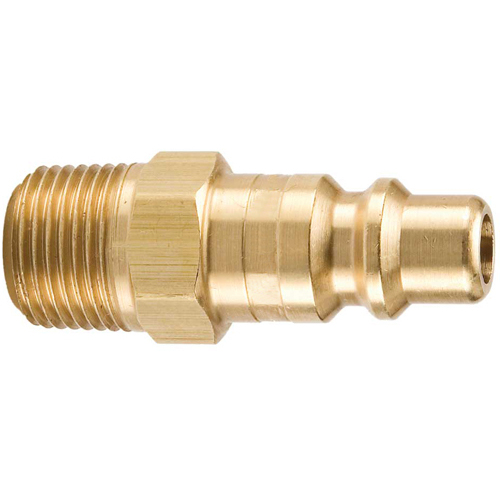 08-P24M4B 1/4 BSPT Male US Industrial Adaptor. 1/4 Body (Brass)