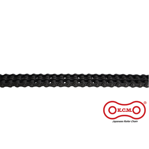 08B-2 KCM Premium Roller Chain 1/2 Inch Pitch BS Duplex 100FT Roll - Price per foot