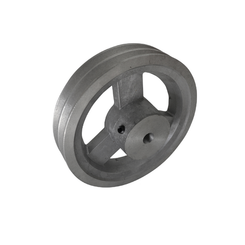254mm (10") B Section Aluminium Pulley 2 Groove 1" bore & key