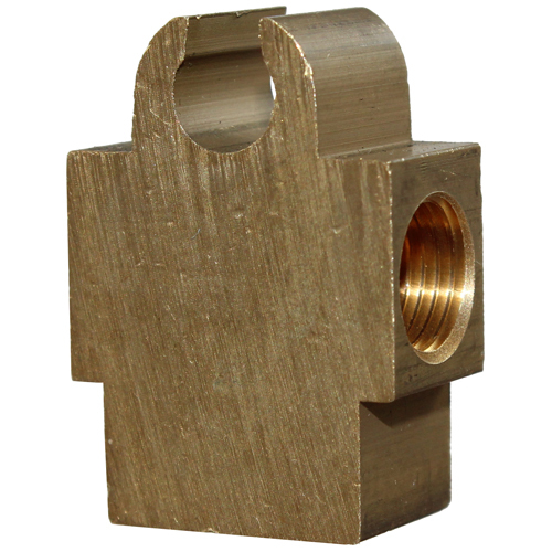 10-M702-10 3/16 Inverted Flare Tee. 10x1 Thread. Bracketed