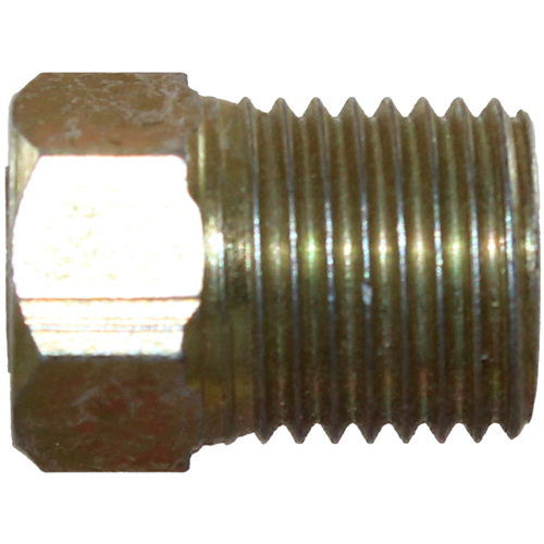 10-P4512 5mm Tube Nut. M10x1.25 Thread. 15mm Long. 7/16 Hex