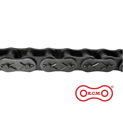 100H-1COT KCM Premium Roller Chain 1-1/4 Inch Pitch Cottered Heavy ASA Simplex - Price per 10' Roll