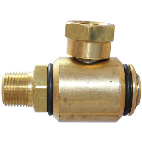 12-BH25N-0606 3/8 NPT Brass 90 Deg M&F 3000 PSI Swivel (7030)