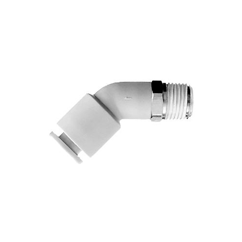 20-M005B-0802 QFM5B 8mm Tube x 1/8 BSPT Push-In 45 Deg Male Elbow