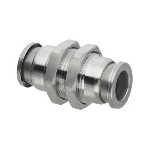 23-031-06 3/8 Tube Stainless Steel Push-In Bulkhead Union