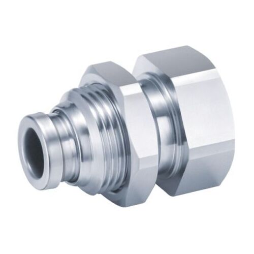 23-M031F-0604 6mm Tube x 1/4 BSP Stainless Steel Push-In Female Bulkhead Connector