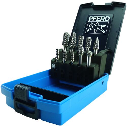 10pc Burr Set 6mm Shank - Tungsten Carbide - General Purpose  