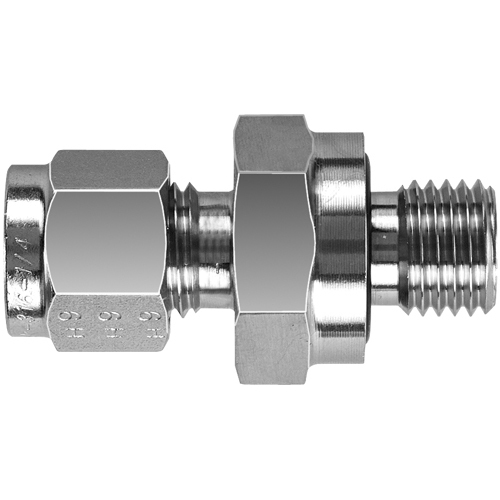 29-S703-0404 #3SS 1/4x7/16 SAE O-Seal 316SS Male Connector - Twin Ferrule Superlok® Fitting