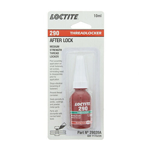 LOCTITE® 290 Threadlocker - Medium Strength - Wick In - Green - 10ml Bottle