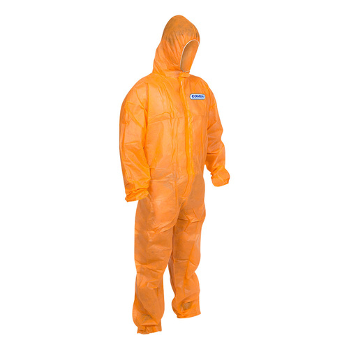 Combat Orange Polypropylene Coveralls - Medium