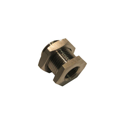 31-024FBH-08 1/2 BSP S/Steel Female Bulkhead Fitting (M28x1.5 Male)