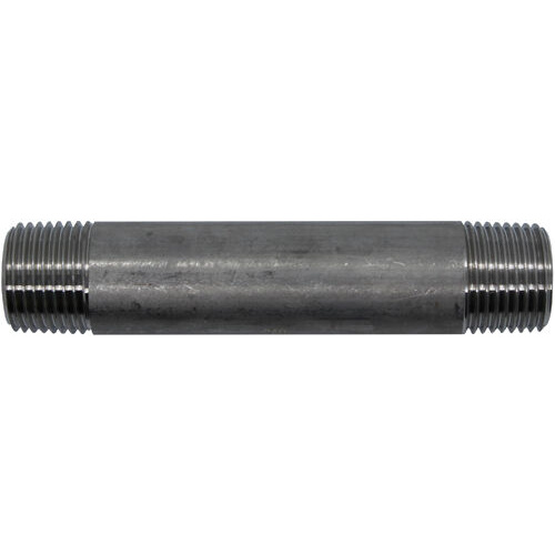 31-028B-16200 #28BSS 1''x200mm Long Stainless Steel Barrel Nipple