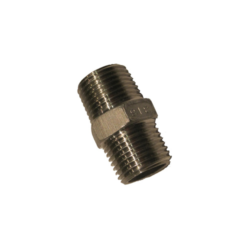 31-227-02 #27SS 1/8 NPT Stainless Steel Hex Nipple