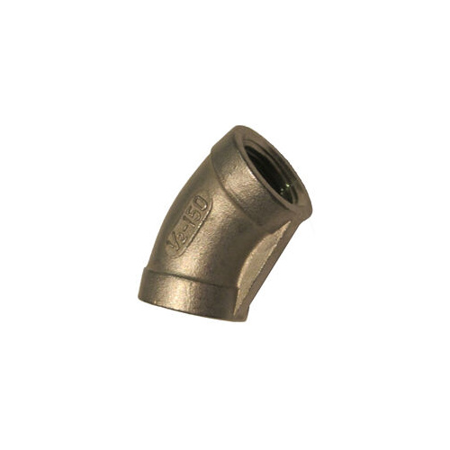 31-234D-06 #34DSS 3/8 NPT Stainless Steel 45 Degree Female Elbow