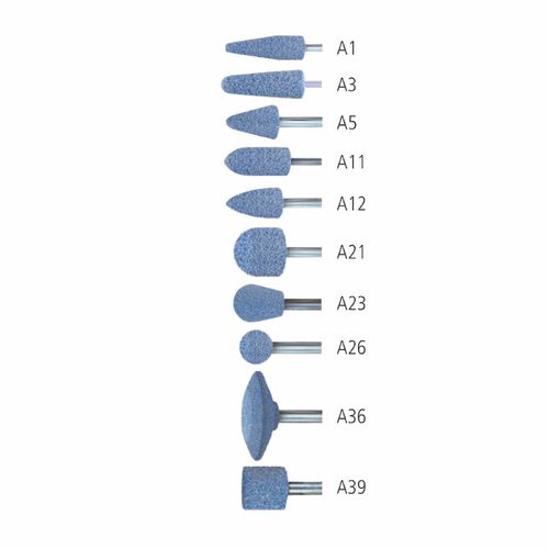 A Shape 1/4" Ceramic - Blue - J Hardness  A1 6.3 AWCO 46 J 5 V