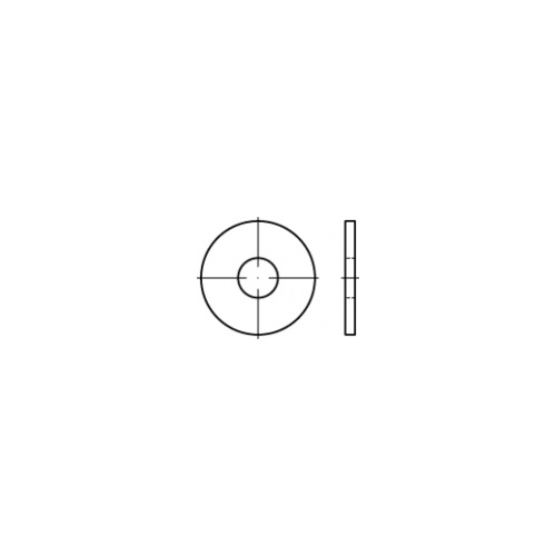 1-1/4" Flat Round Washer Thru-Hardened High Tensile - Large OD ASTM F436 Black