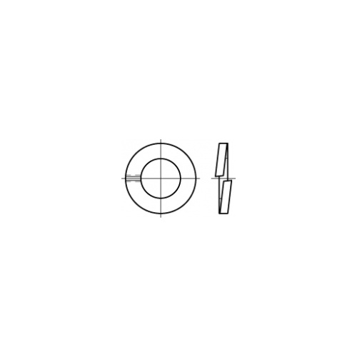 M3.5 Spring Lock Washer DIN 127B A4 / 316 Stainless Steel