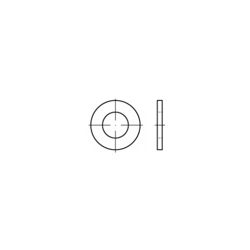 7/16" Flat Round Washer Thru-Hardened High Tensile ASTM F436 Black