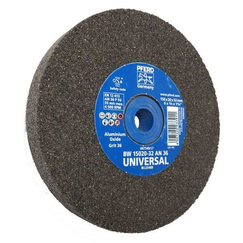 150mm Bench Grinding Wheel Aluminium Oxide BW 15020-32 AN 36 UNIVERSAL