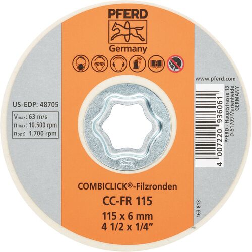 Combiclick - Final Polishing  FELT DISC CC-FR 115