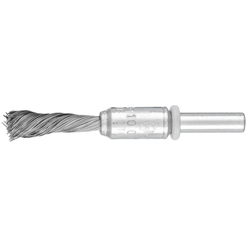 Pencil Brush 6mm Shaft Mounted - SINGLETWIST Knot STEEL Wire  PBGS 1010/6 ST 0.20