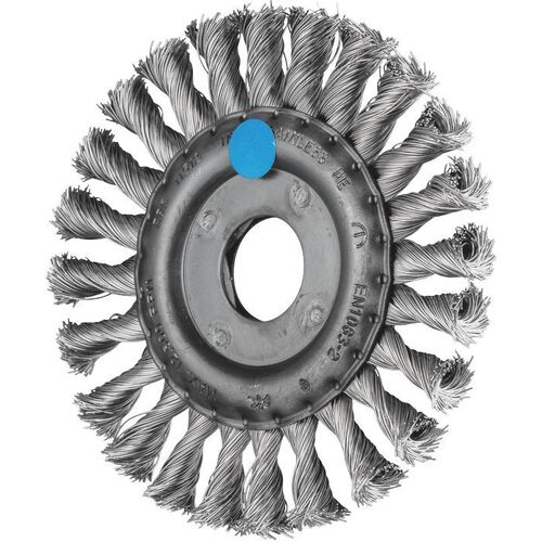 Wheel Brush - Twist Knot INOX Wire  RBG 11512/22.2 INOX 0.35