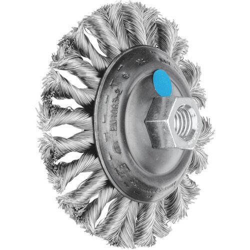 Flared Cup Brush - Twist Knot COMBITWIST Wire  KBG 10013/M14 CT INOX