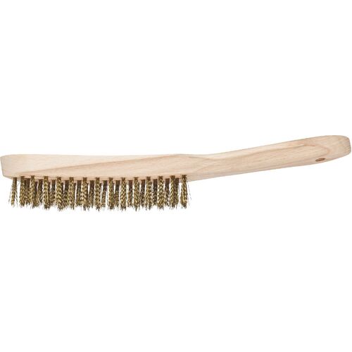 Hand Scratch Brush - BRASS Wire - Wooden Body 290mm  HBU 30 MES 0.30
