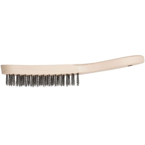 Hand Scratch Brush - INOX Wire - Wooden Body 290mm  HBU 40 INOX 0.30