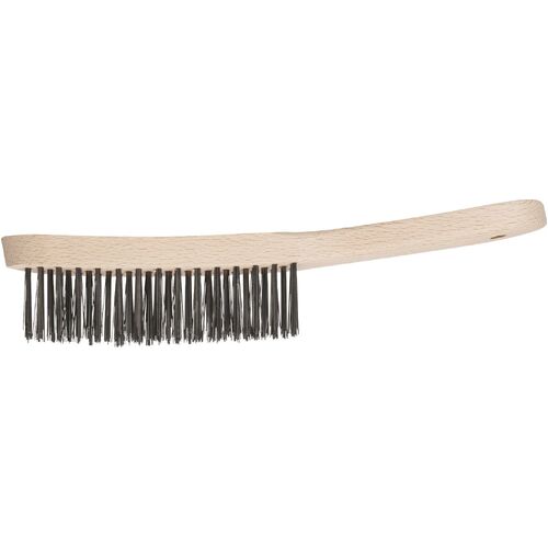 Converged Hand Scratch Brush - STEEL Wire - Wooden Body 290mm  HBK 30 ST 0.35
