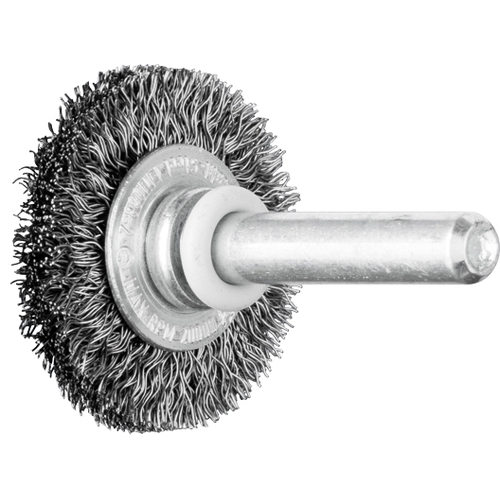Wheel Brush Premium 6mm Shaft Mounted - Crimped Wire RBU 3006/6 STEEL 0.20