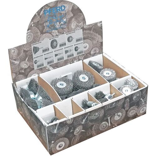 80pc Wire Brush Set Premium - STEEL - 6.0mm Mounted Shaft