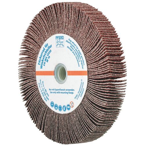 Flap Wheel Aluminium Oxide m14 Thread - Suits 125mm Angle Grinder  FR-WS 12520 M14 A 40 Grit