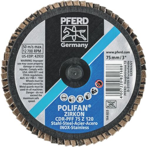 COMBIDISC Mini POLIFAN - Zirconia - Type  CDR-PFF 75 Z 120